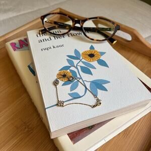 Dainty Gold CZ Lucky Charm Bracelet – Protection Symbols